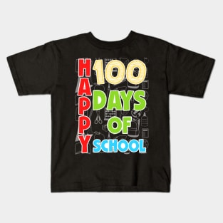 100th Day of School Teachers Kids Child Happy 100 Days Kids T-Shirt